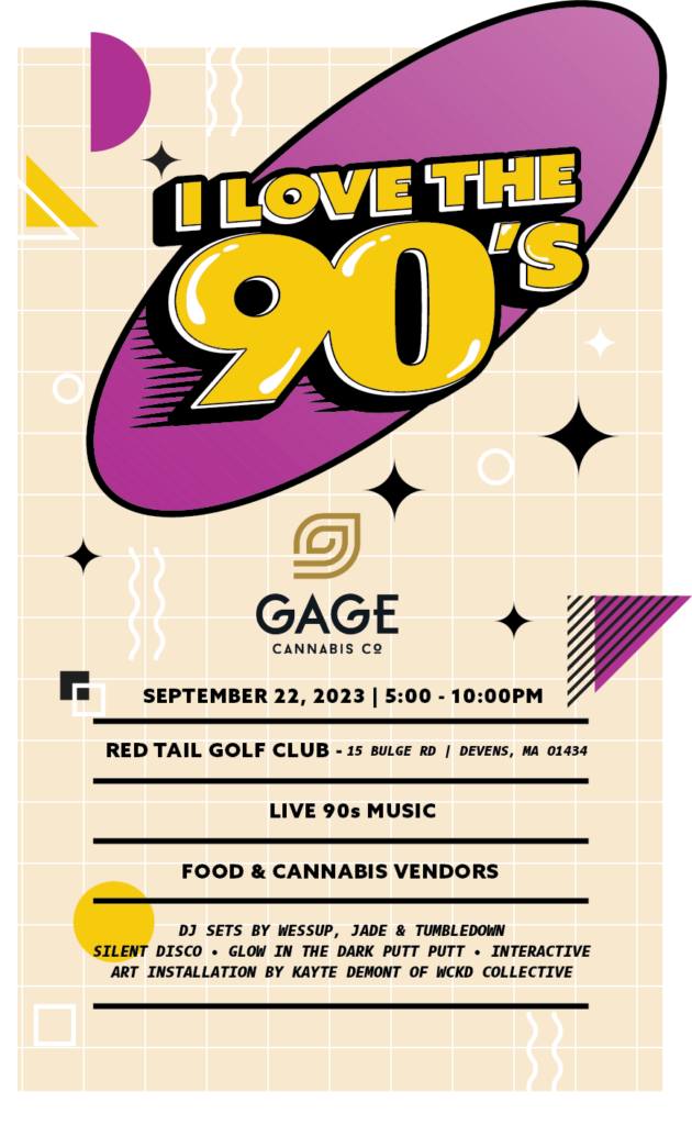 I Love the 90s is a Cannabis consumption-friendly event being held at Red Tail Golf Club in Devens, MA